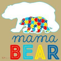 Autism Awareness Mama Bear Autistic Mom Gift Sweatshirt thumb 2