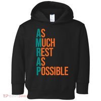 AMRAP As Much Rest As Possible Funny Toddler Hoodie thumb 0