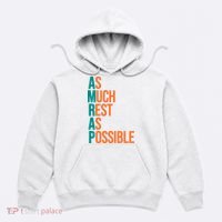AMRAP As Much Rest As Possible Funny Hoodie thumb 0