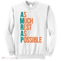 AMRAP As Much Rest As Possible Funny Sweatshirt thumb 0