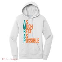 AMRAP As Much Rest As Possible Funny Women's Hoodie thumb 0