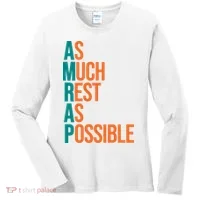 AMRAP As Much Rest As Possible Funny Women's Long Sleeve Shirt thumb 0