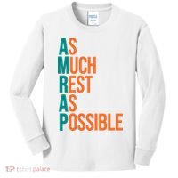 AMRAP As Much Rest As Possible Funny Kids Long Sleeve Shirt thumb 0