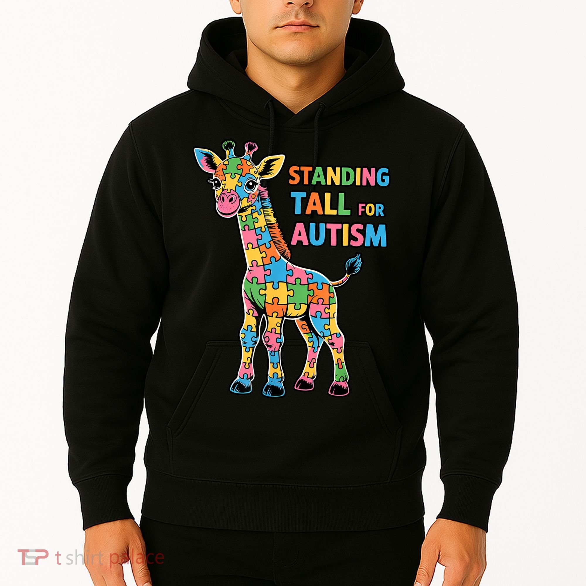 Autism Awareness Month April Puzzle Acceptance & Inclusion  Hoodie