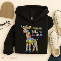 Autism Awareness Month April Puzzle Acceptance & Inclusion  Hoodie thumb 4
