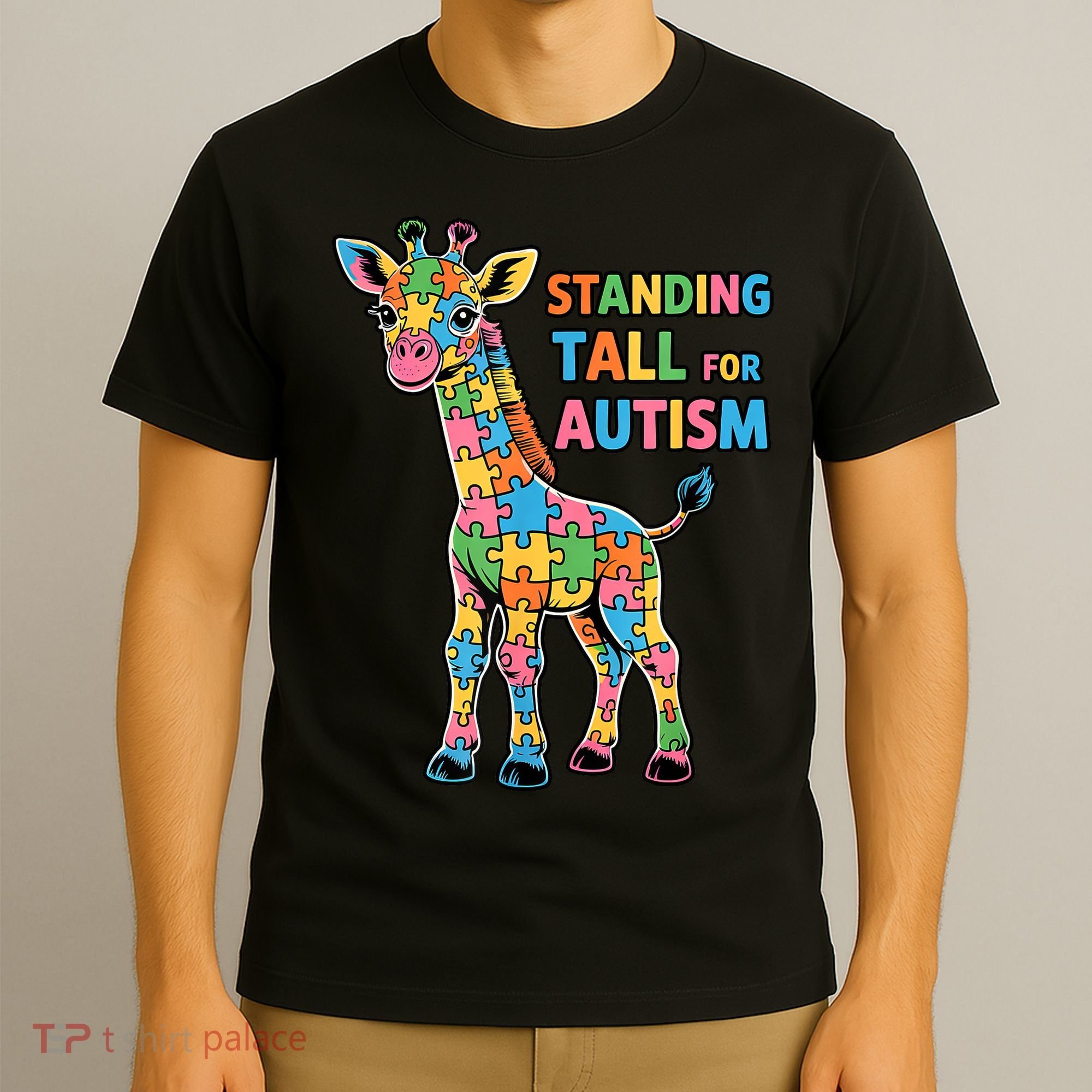 Autism Awareness Month April Puzzle Acceptance & Inclusion  T-Shirt