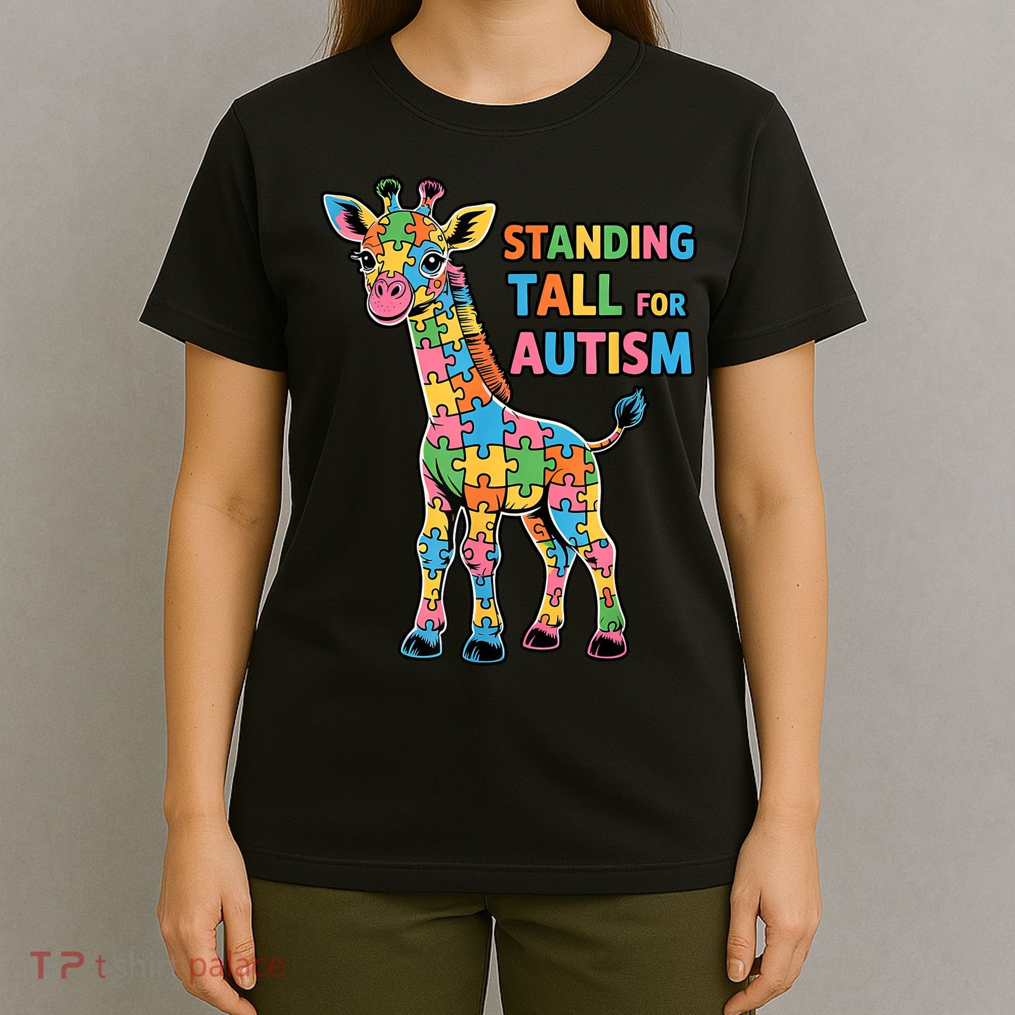 Autism Awareness Month April Puzzle Acceptance & Inclusion  T-Shirt