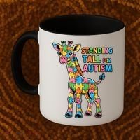 Autism Awareness Month April Puzzle Acceptance & Inclusion  Coffee Mug thumb 2