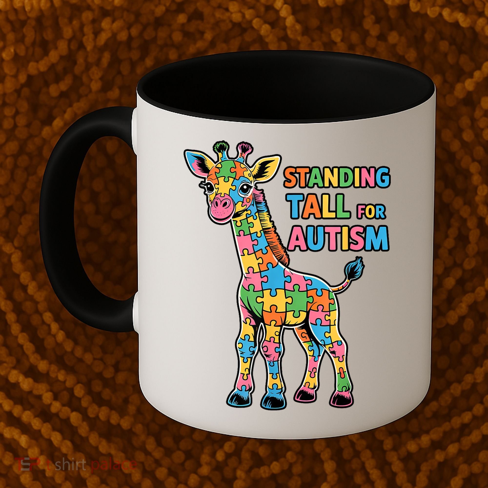 Autism Awareness Month April Puzzle Acceptance & Inclusion  Coffee Mug