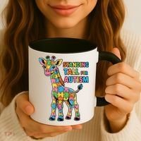 Autism Awareness Month April Puzzle Acceptance & Inclusion  Coffee Mug thumb 3