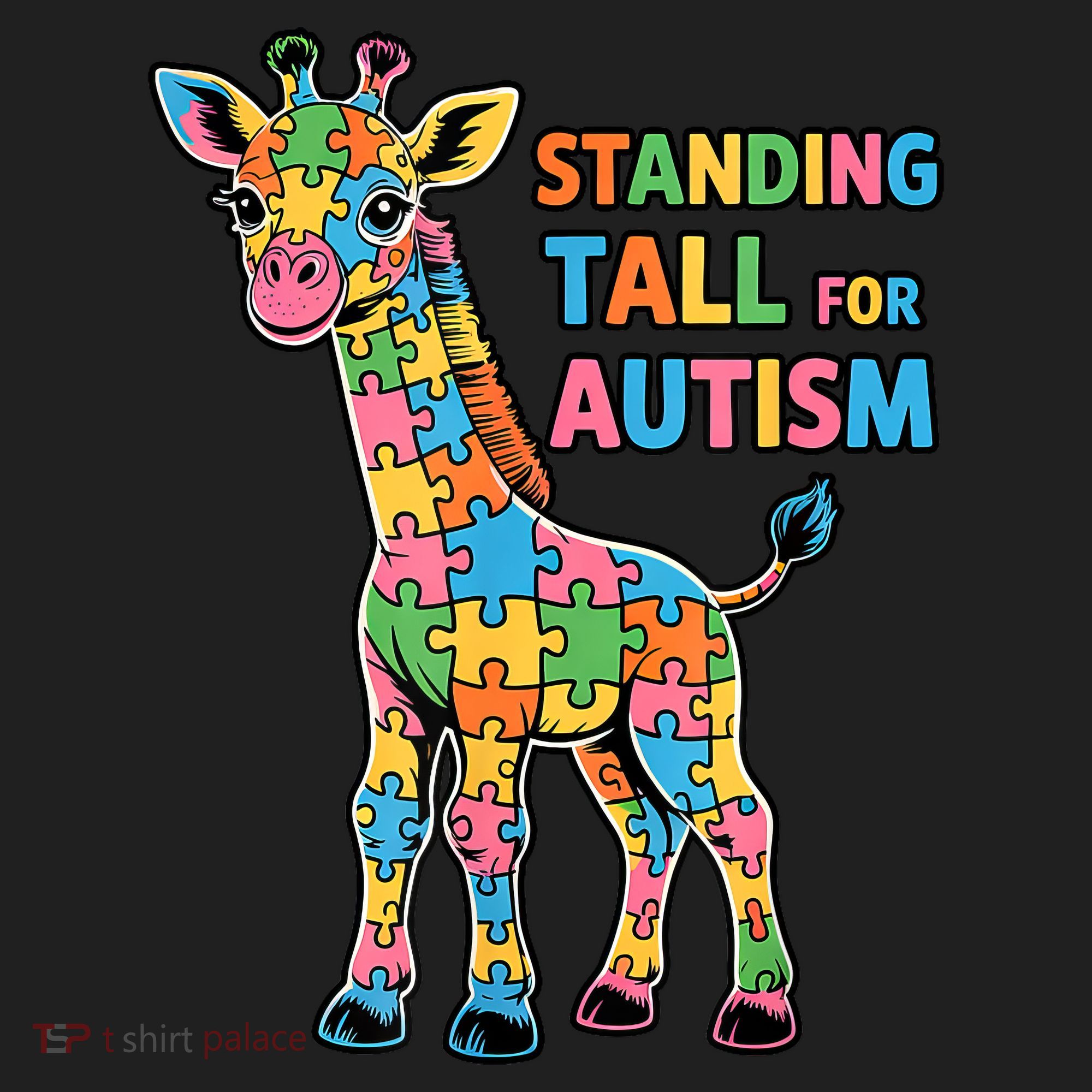 Autism Awareness Month April Puzzle Acceptance & Inclusion  Beanie
