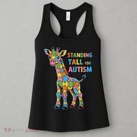Autism Awareness Month April Puzzle Acceptance & Inclusion  Women's Tank Top thumb 3