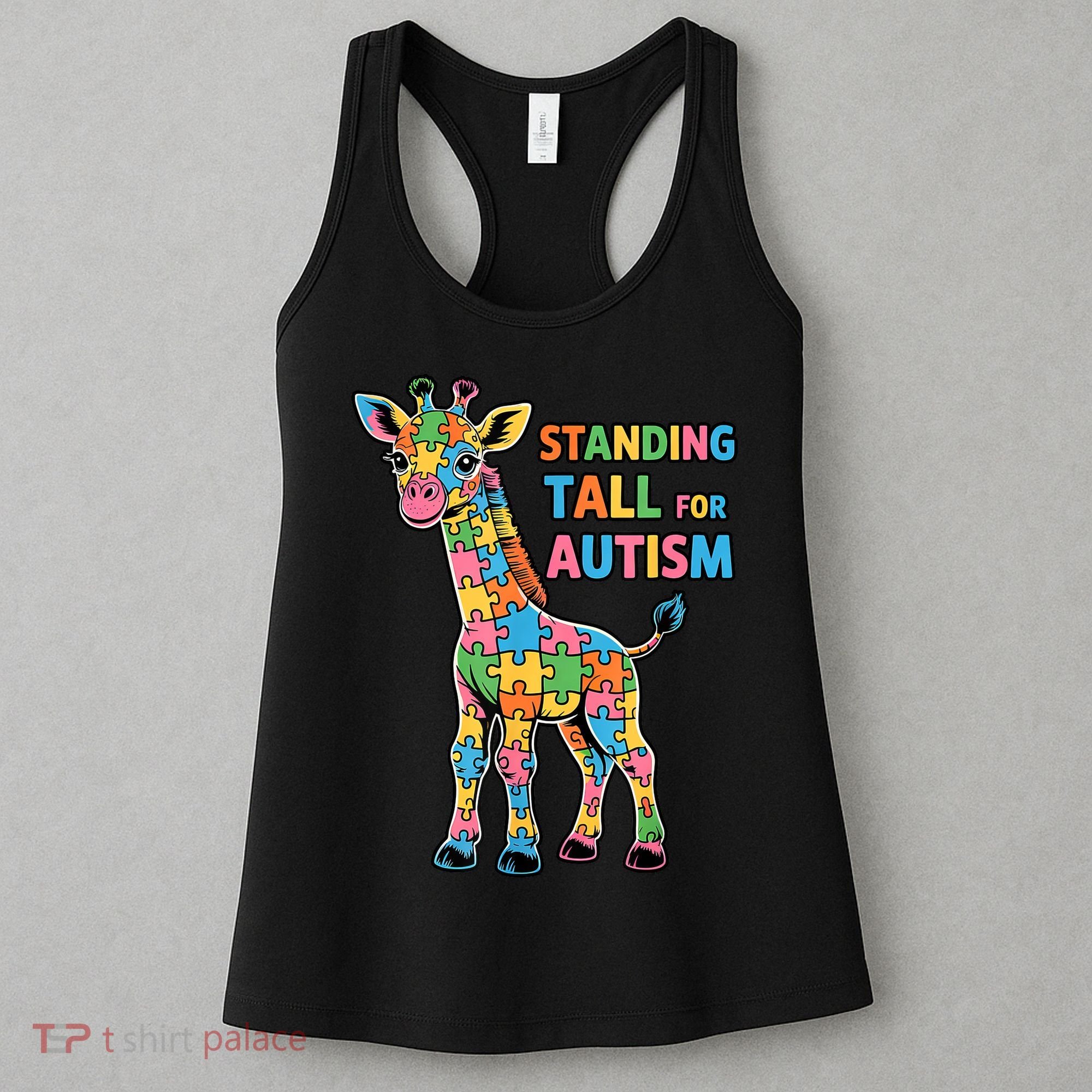 Autism Awareness Month April Puzzle Acceptance & Inclusion  Women's Tank Top