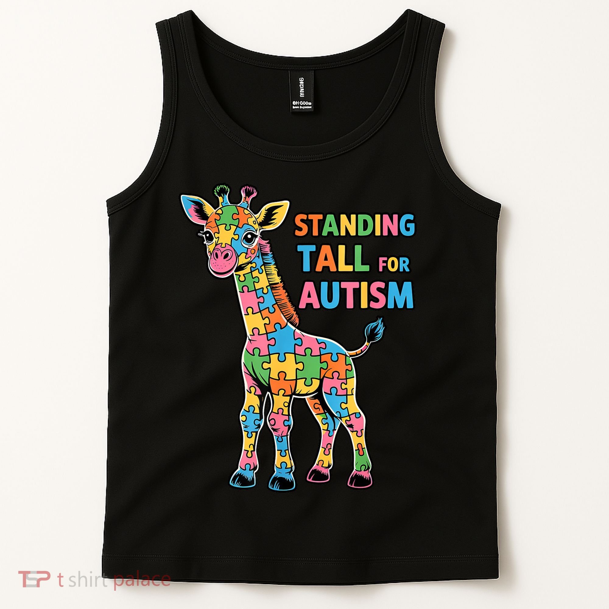 Autism Awareness Month April Puzzle Acceptance & Inclusion  Tank Top