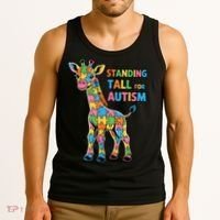 Autism Awareness Month April Puzzle Acceptance & Inclusion  Tank Top thumb 3