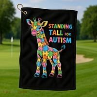 Autism Awareness Month April Puzzle Acceptance & Inclusion  Golf Towel thumb 1