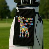 Autism Awareness Month April Puzzle Acceptance & Inclusion  Golf Towel thumb 2