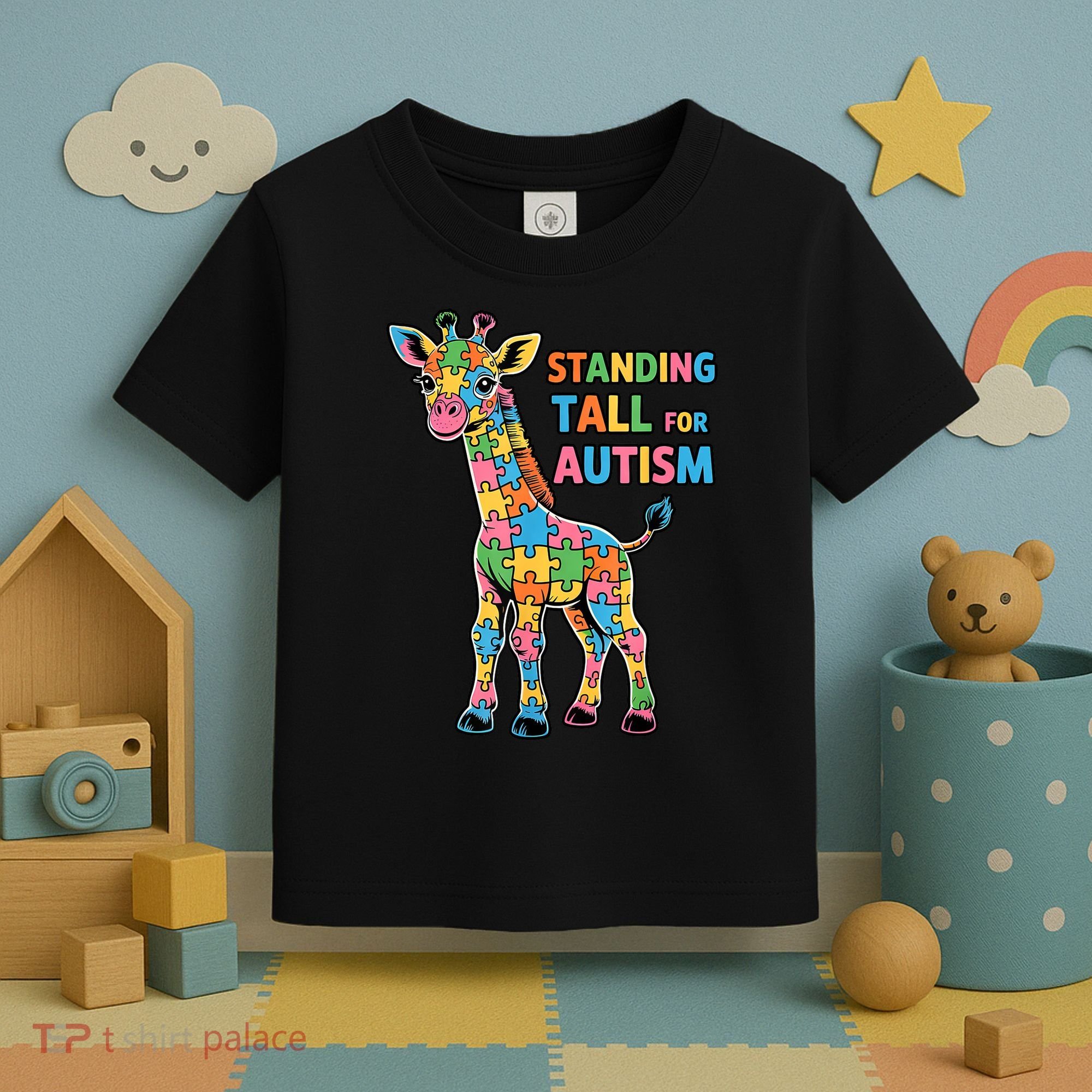Autism Awareness Month April Puzzle Acceptance & Inclusion  Toddler T-Shirt