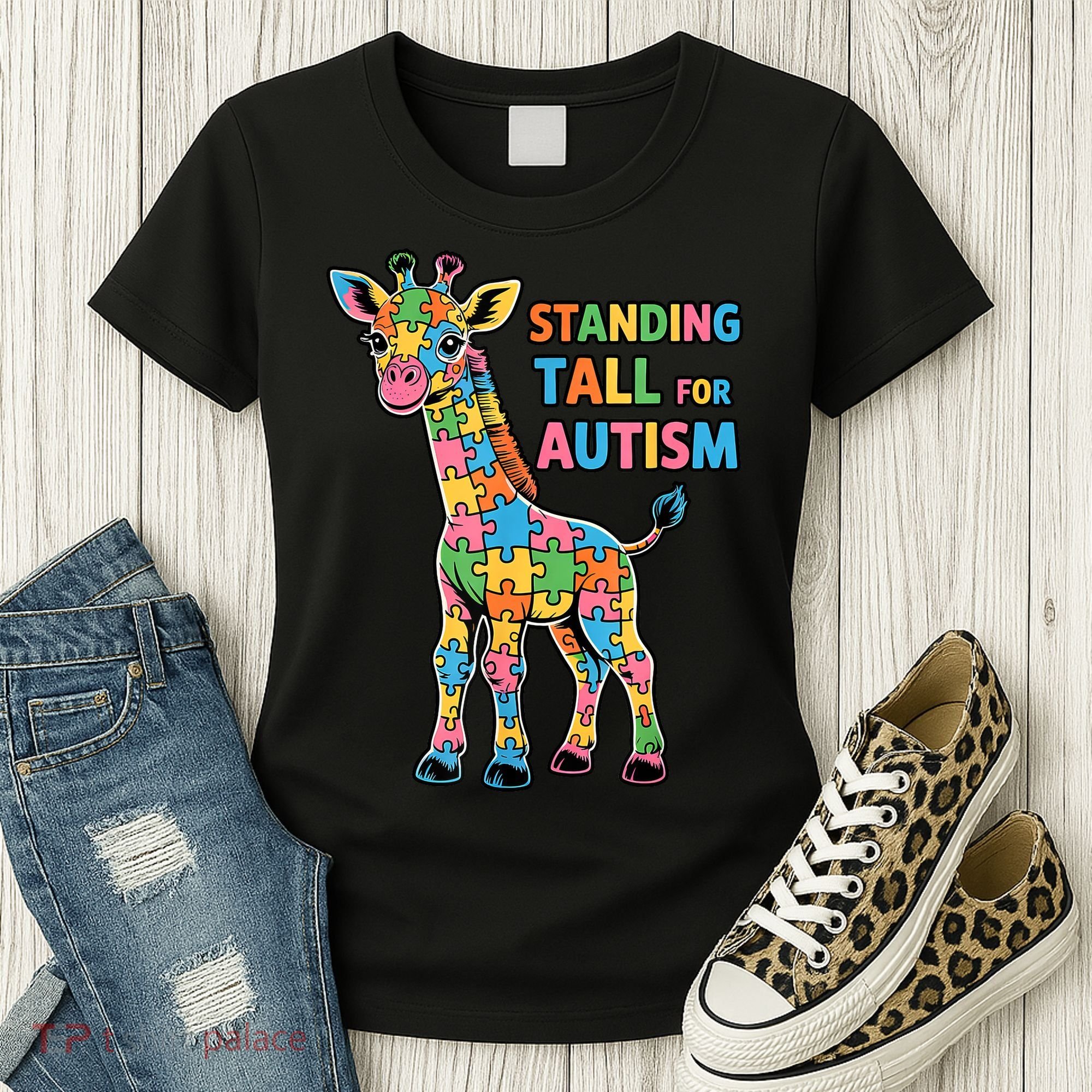 Autism Awareness Month April Puzzle Acceptance & Inclusion  Women's T-Shirt