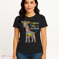 Autism Awareness Month April Puzzle Acceptance & Inclusion  Women's T-Shirt thumb 4
