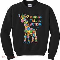 Autism Awareness Month April Puzzle Acceptance & Inclusion  Kids Sweatshirt thumb 0