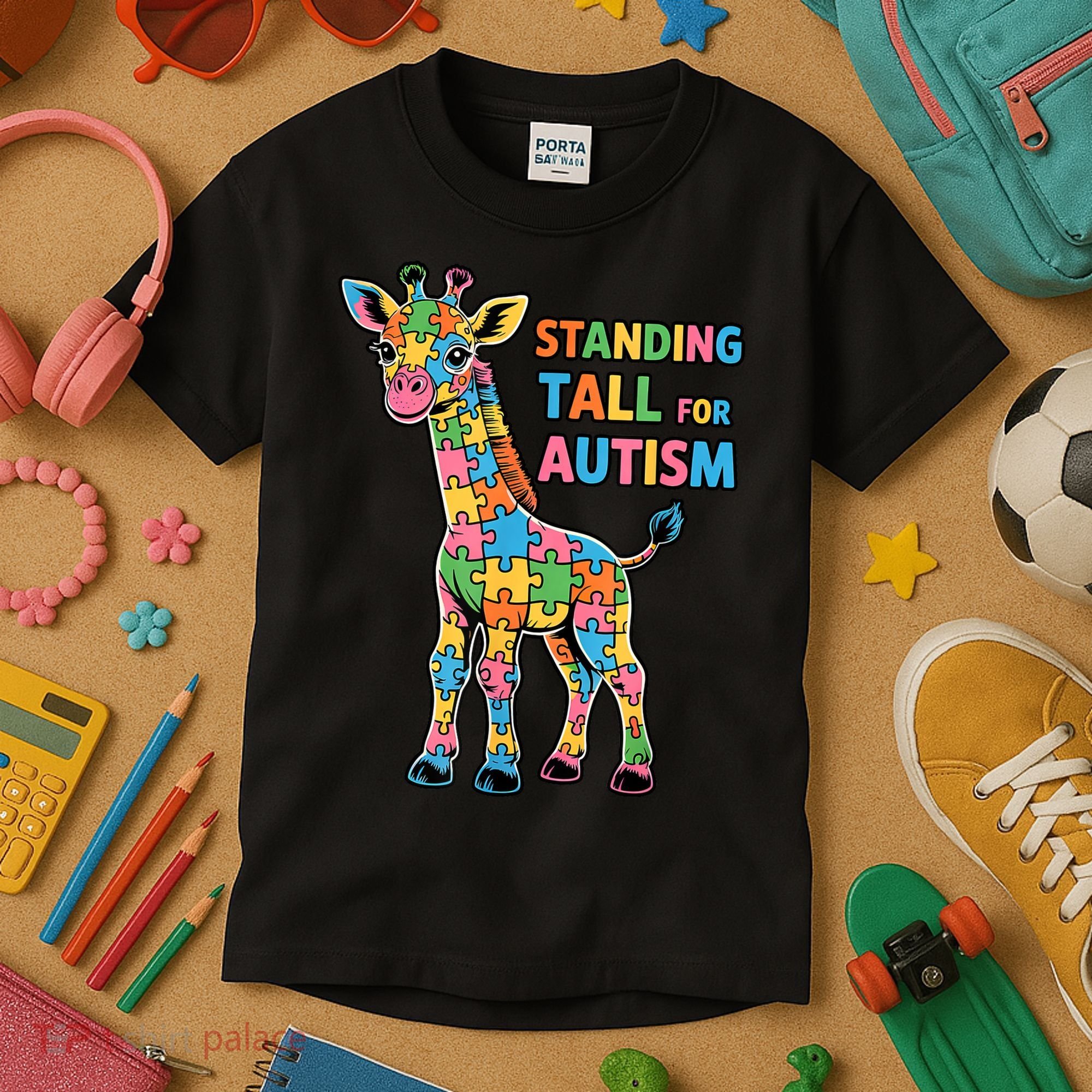 Autism Awareness Month April Puzzle Acceptance & Inclusion  Kids T-Shirt
