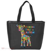 Autism Awareness Month April Puzzle Acceptance & Inclusion  Tote Bag thumb 0