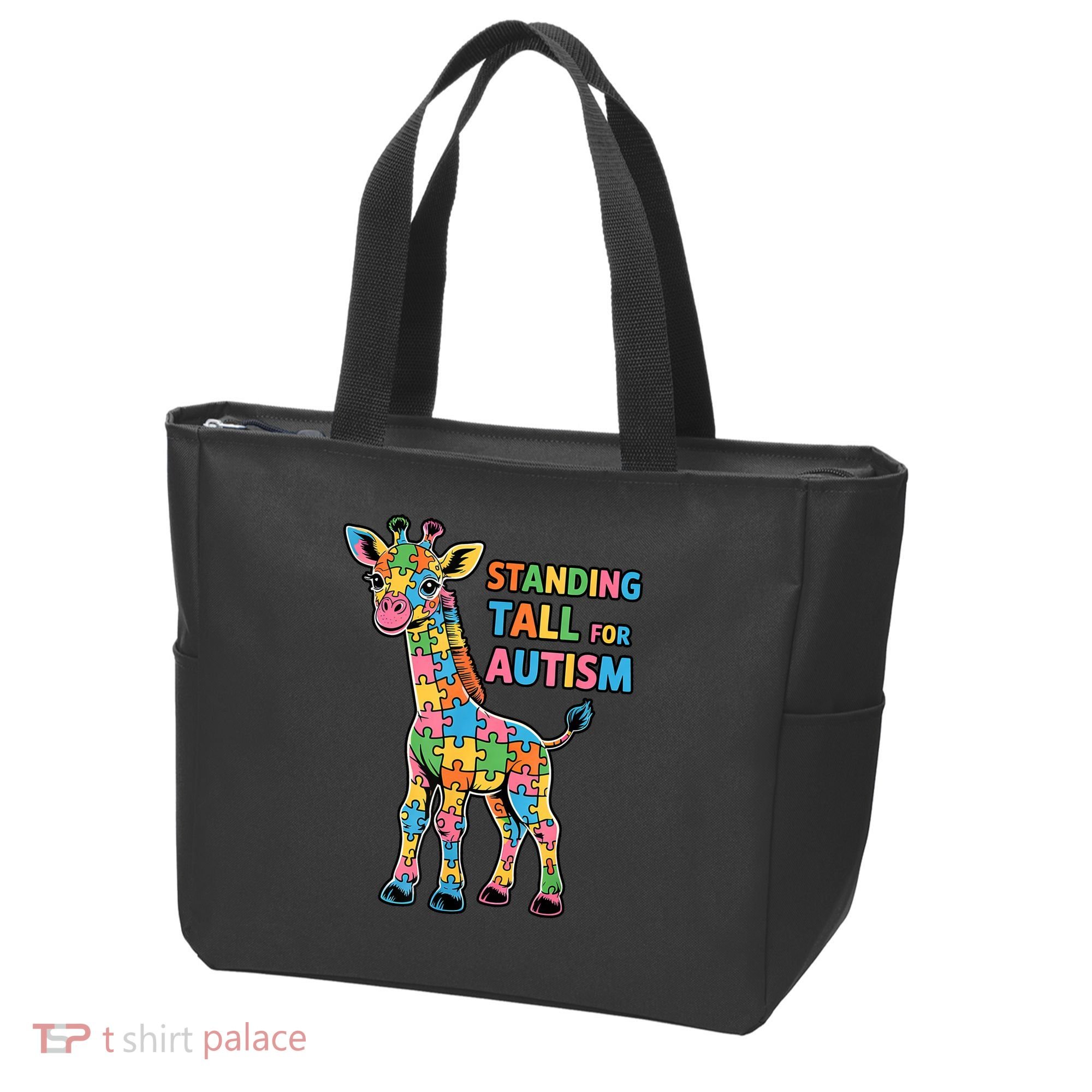 Autism Awareness Month April Puzzle Acceptance & Inclusion  Tote Bag