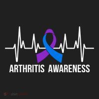 Arthritis Awareness Month Purple And Blue Ribbon Heartbeat Great Gift Hat thumb 2