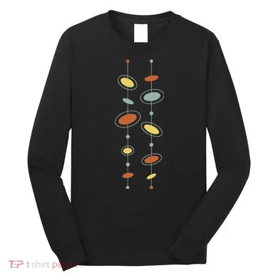Atomic Age Mid Century Modern Pattern Long Sleeve Shirt