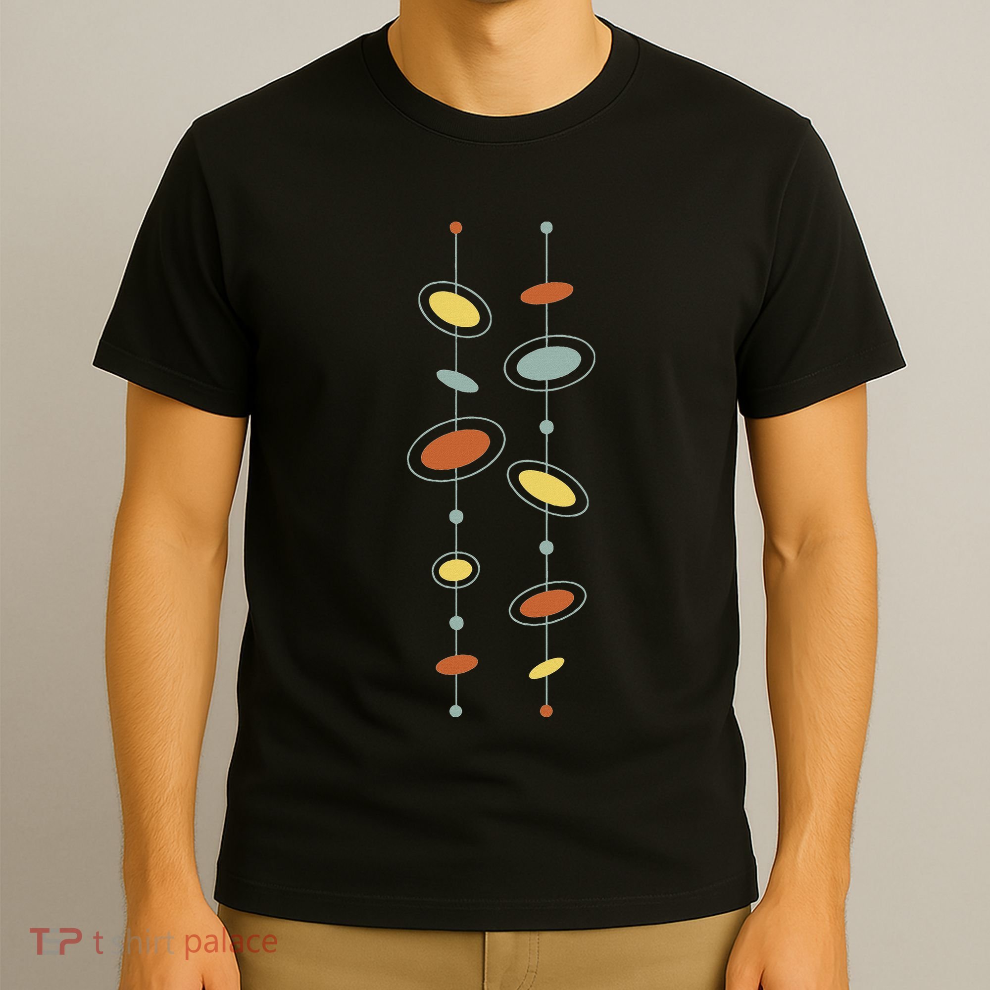 Atomic Age Mid Century Modern Pattern T-Shirt