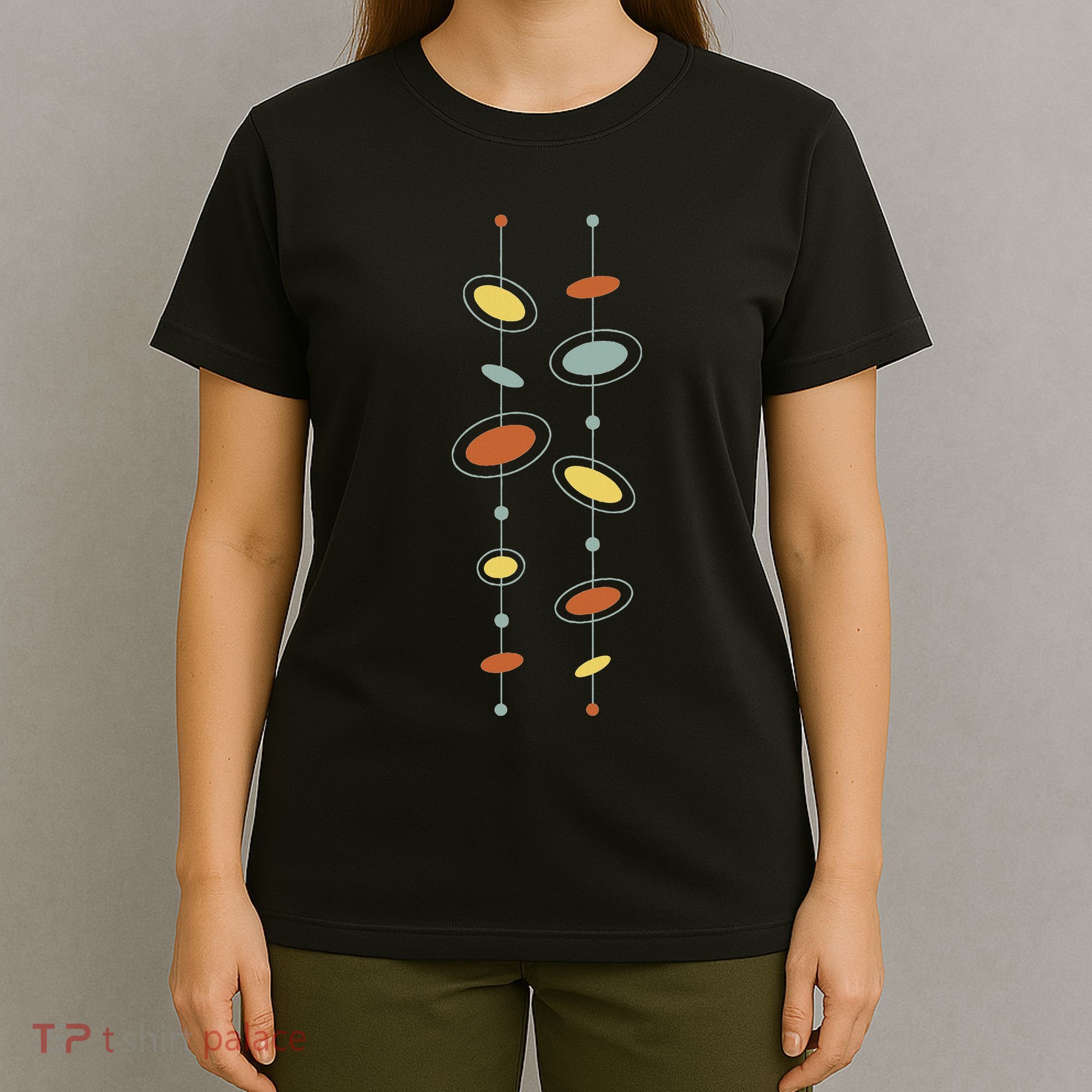 Atomic Age Mid Century Modern Pattern T-Shirt