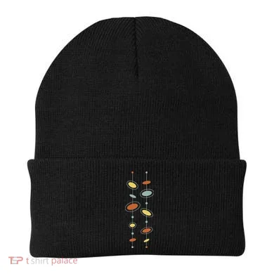 Atomic Age Mid Century Modern Pattern Beanie