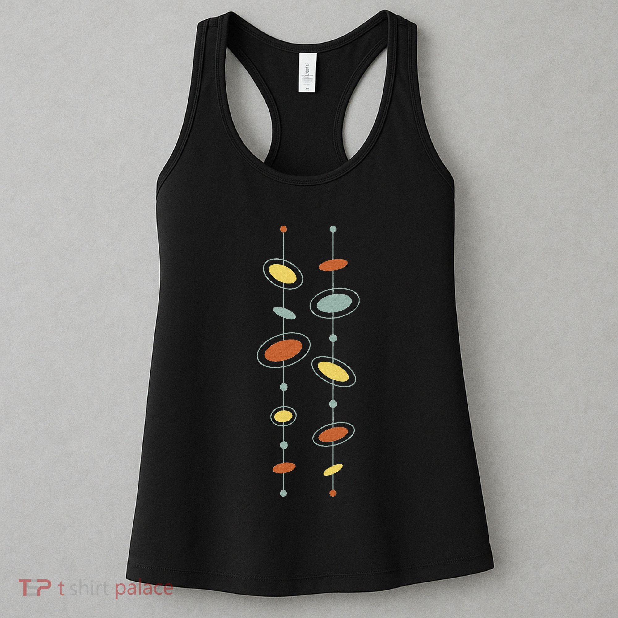 Atomic Age Mid Century Modern Pattern Women's Tank Top