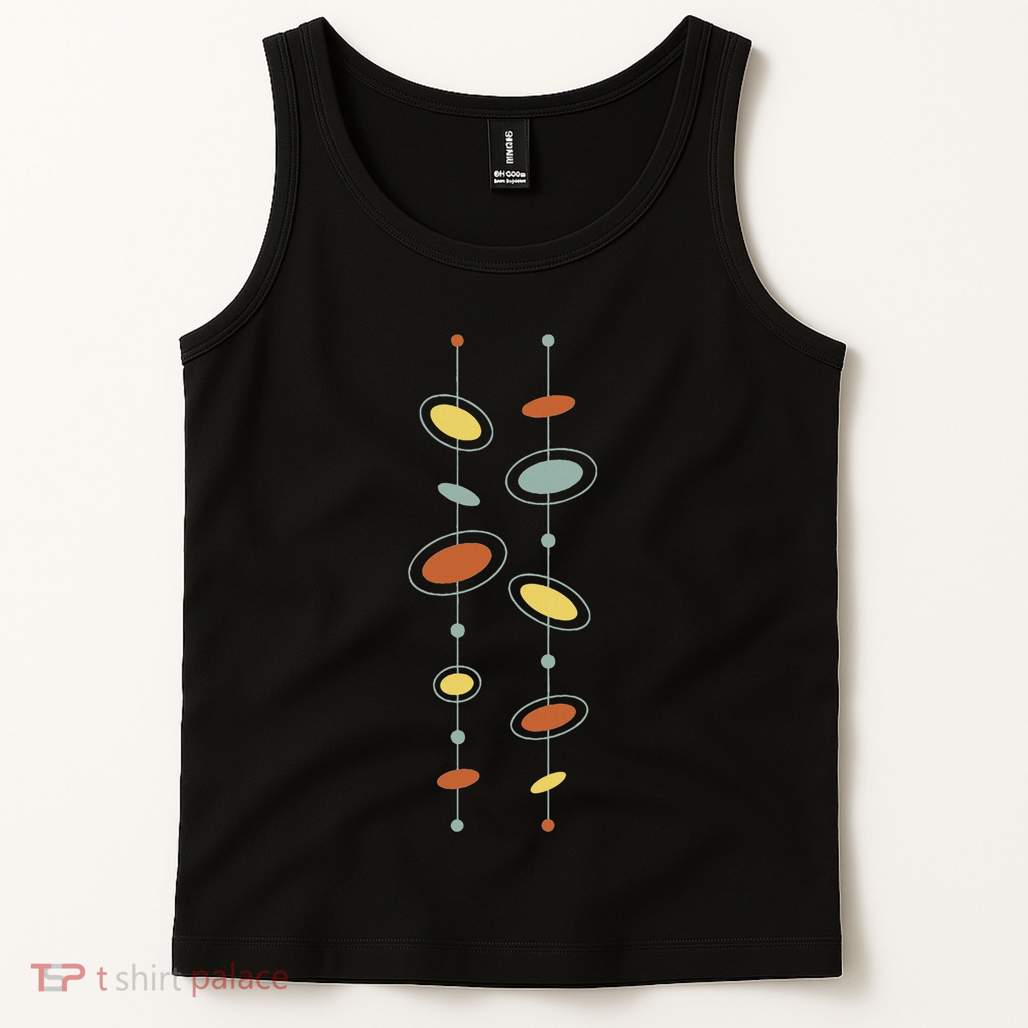 Atomic Age Mid Century Modern Pattern Tank Top