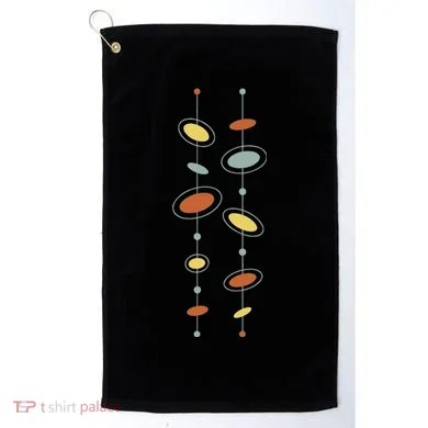 Atomic Age Mid Century Modern Pattern Golf Towel