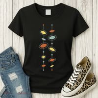 Atomic Age Mid Century Modern Pattern Women's T-Shirt thumb 3