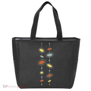 Atomic Age Mid Century Modern Pattern Tote Bag