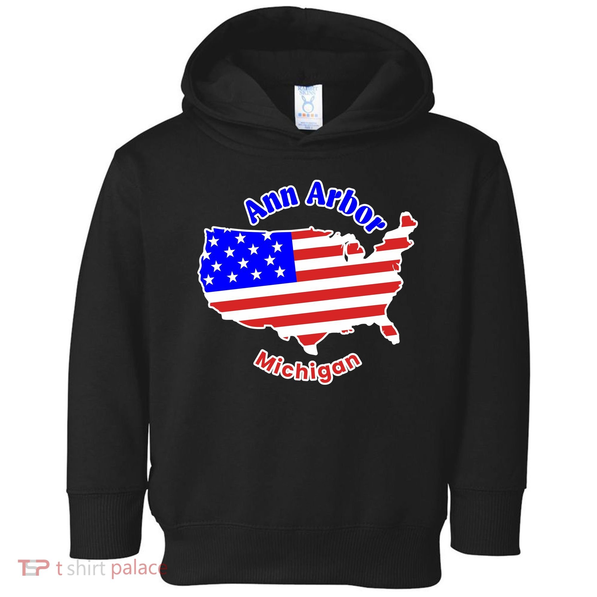 Ann Arbor Michigan Toddler Hoodie