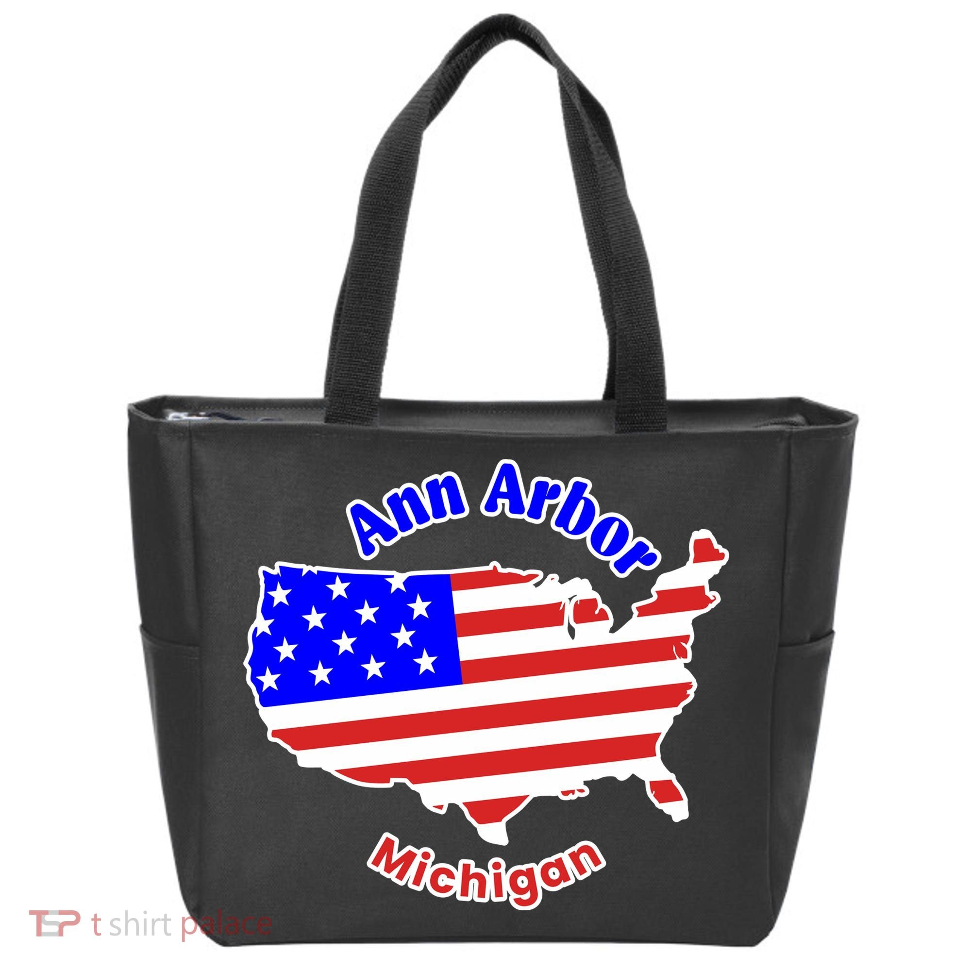 Ann Arbor Michigan Tote Bag