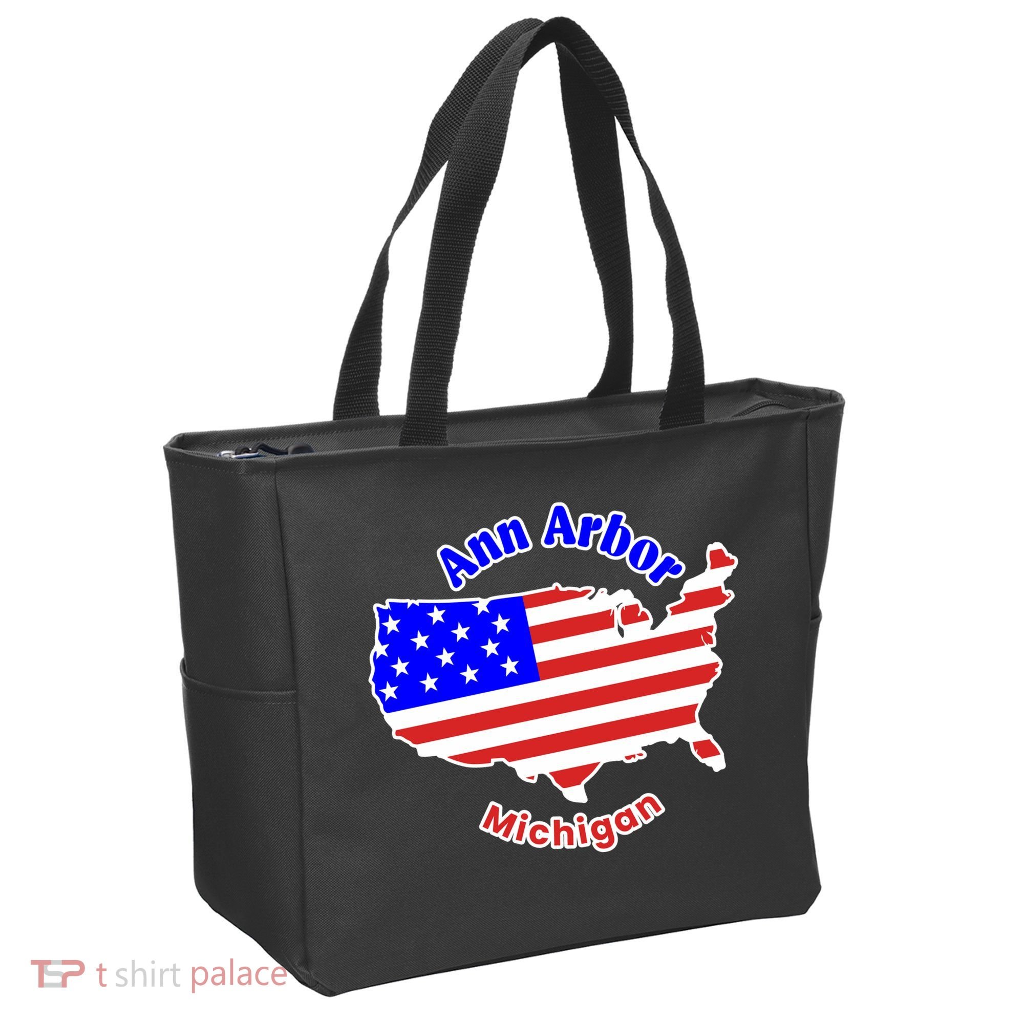 Ann Arbor Michigan Tote Bag