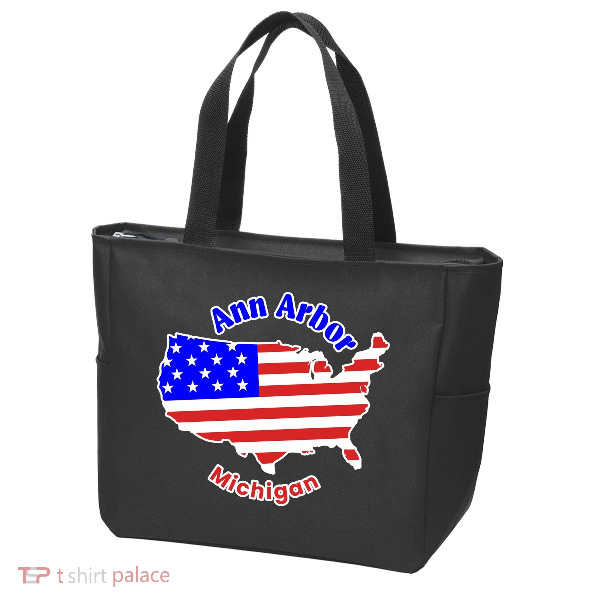 Ann Arbor Michigan Tote Bag