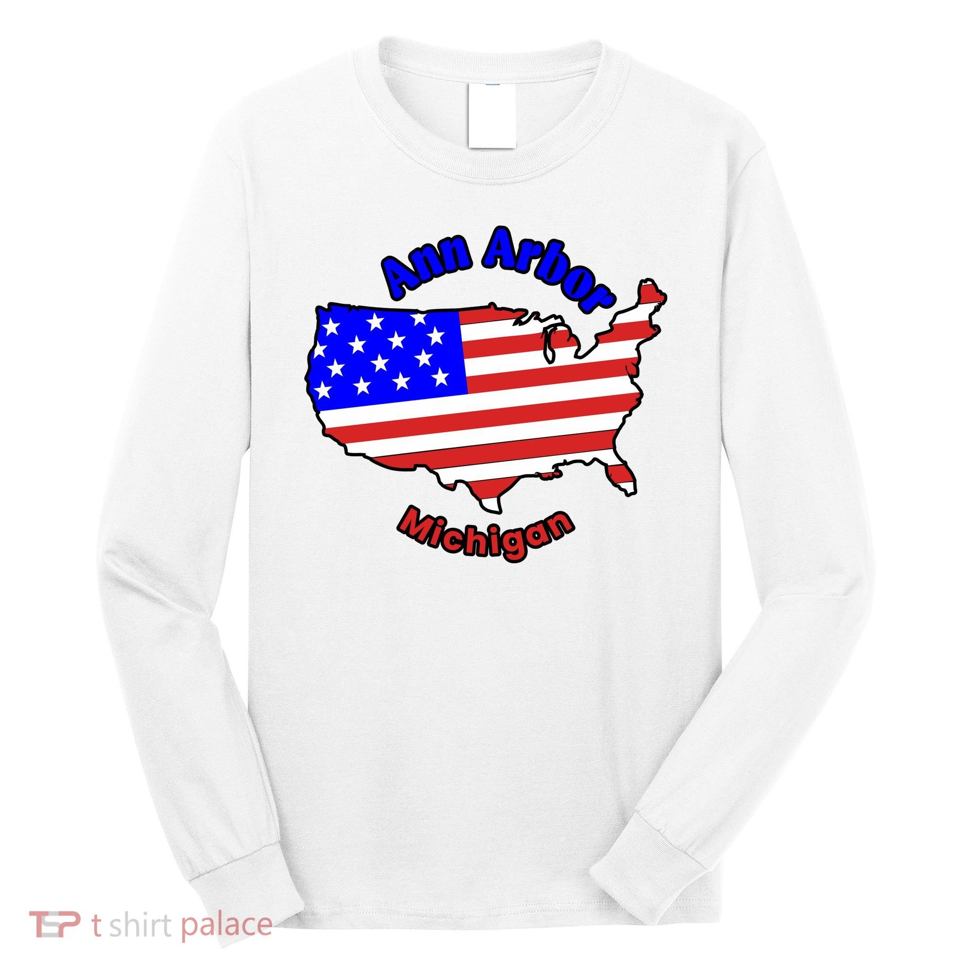 Ann Arbor Michigan Long Sleeve Shirt