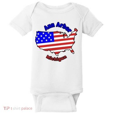 Ann Arbor Michigan Baby Bodysuit
