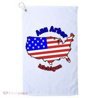 Ann Arbor Michigan Golf Towel thumb 0
