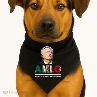 Amlo Andres Manuel Lopez Obrador Mexican USA-Made Doggie Bandana thumb 1
