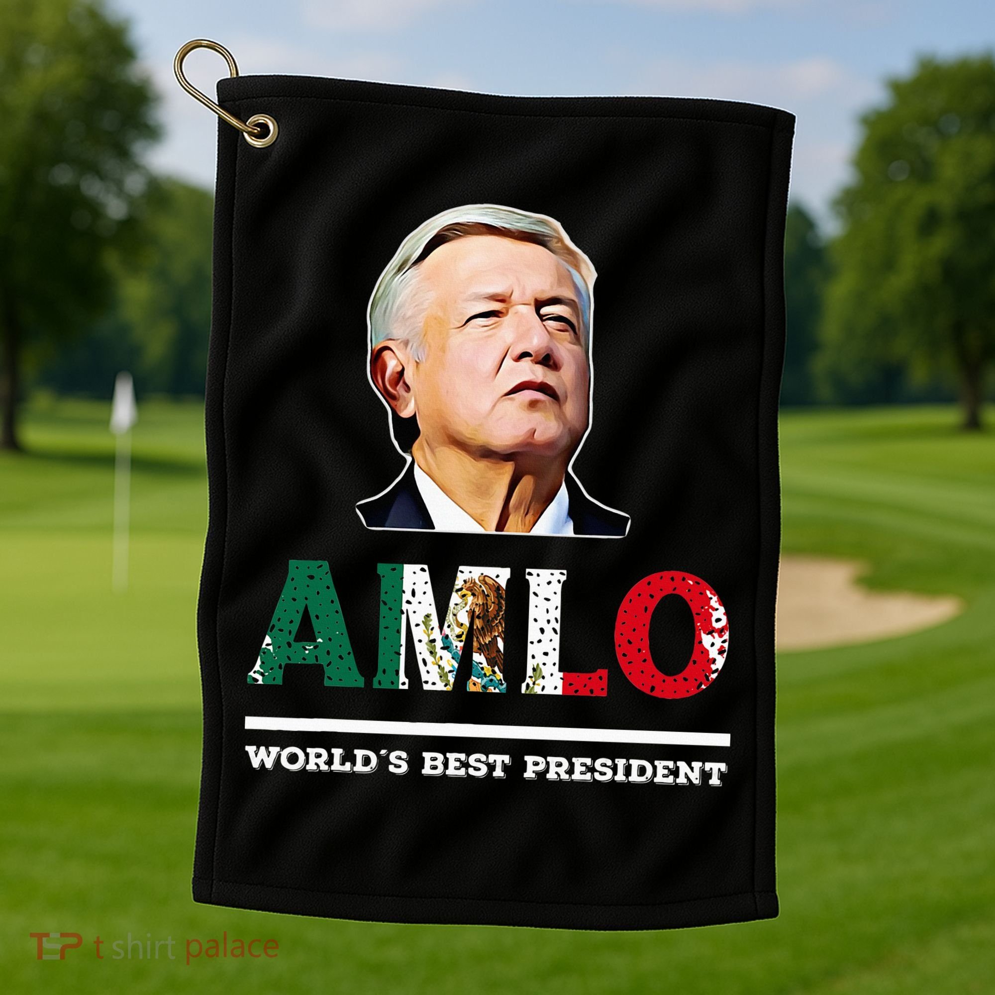 Amlo Andres Manuel Lopez Obrador Mexican Golf Towel