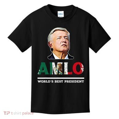 Amlo Andres Manuel Lopez Obrador Mexican Kids T-Shirt