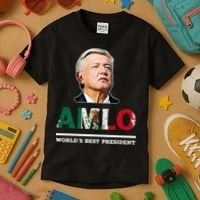 Amlo Andres Manuel Lopez Obrador Mexican Kids T-Shirt thumb 3