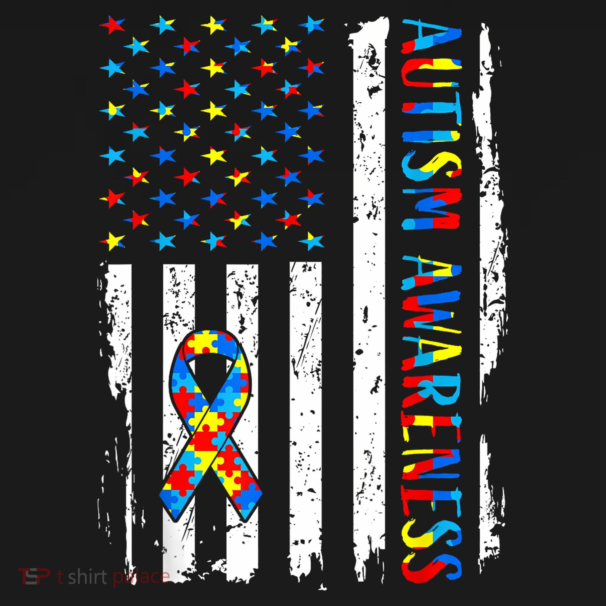 Autism Awareness Mom Dad USA flag Autistic Awareness Autism Mousepad